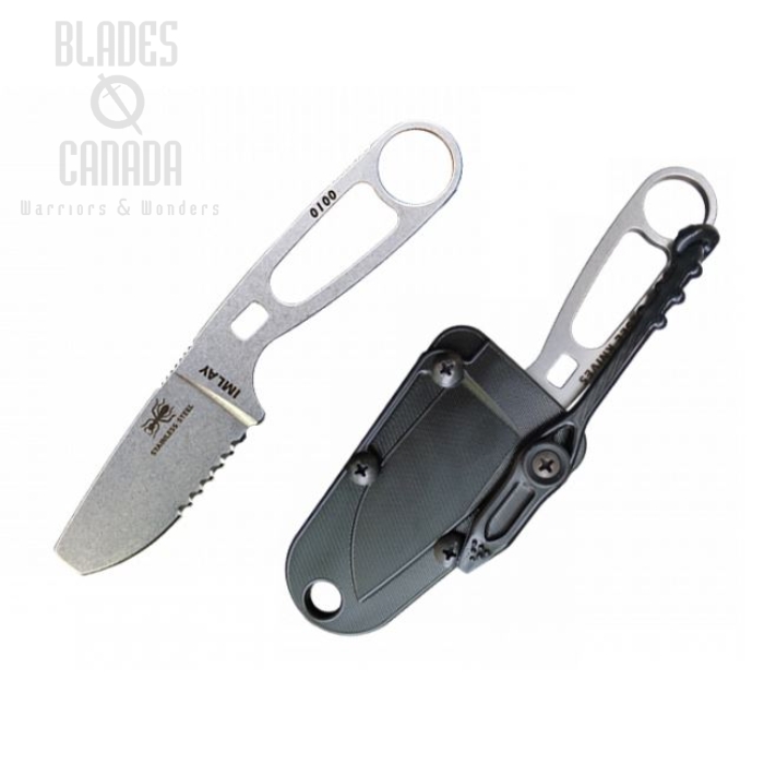 (image for) ESEE Imlay Fixed Blade Rescue Knife, 440C Steel, Black Sheath, IMLAY